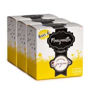 Pack de 3 cajas de Infusión de Manzanilla – 15 bolsitas