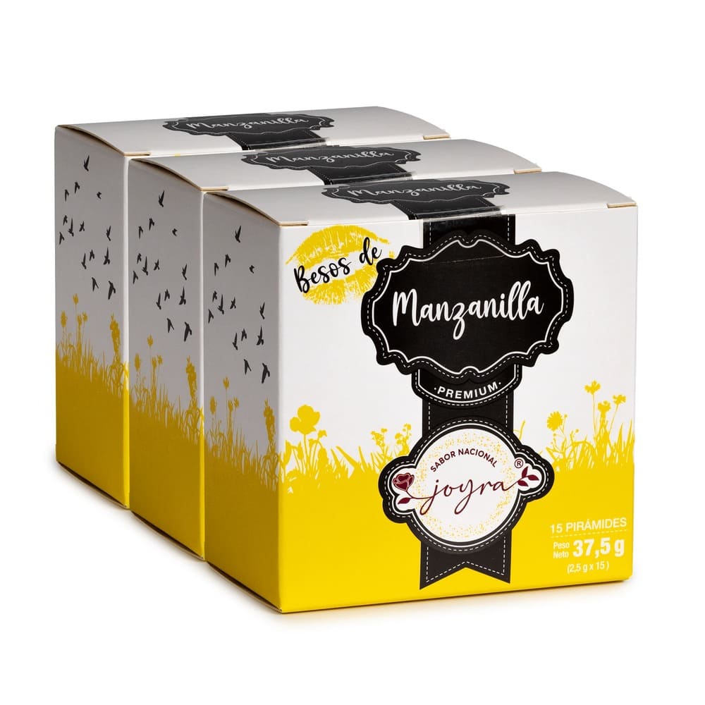 Pack de 3 cajas de Infusión de Manzanilla – 15 bolsitas
