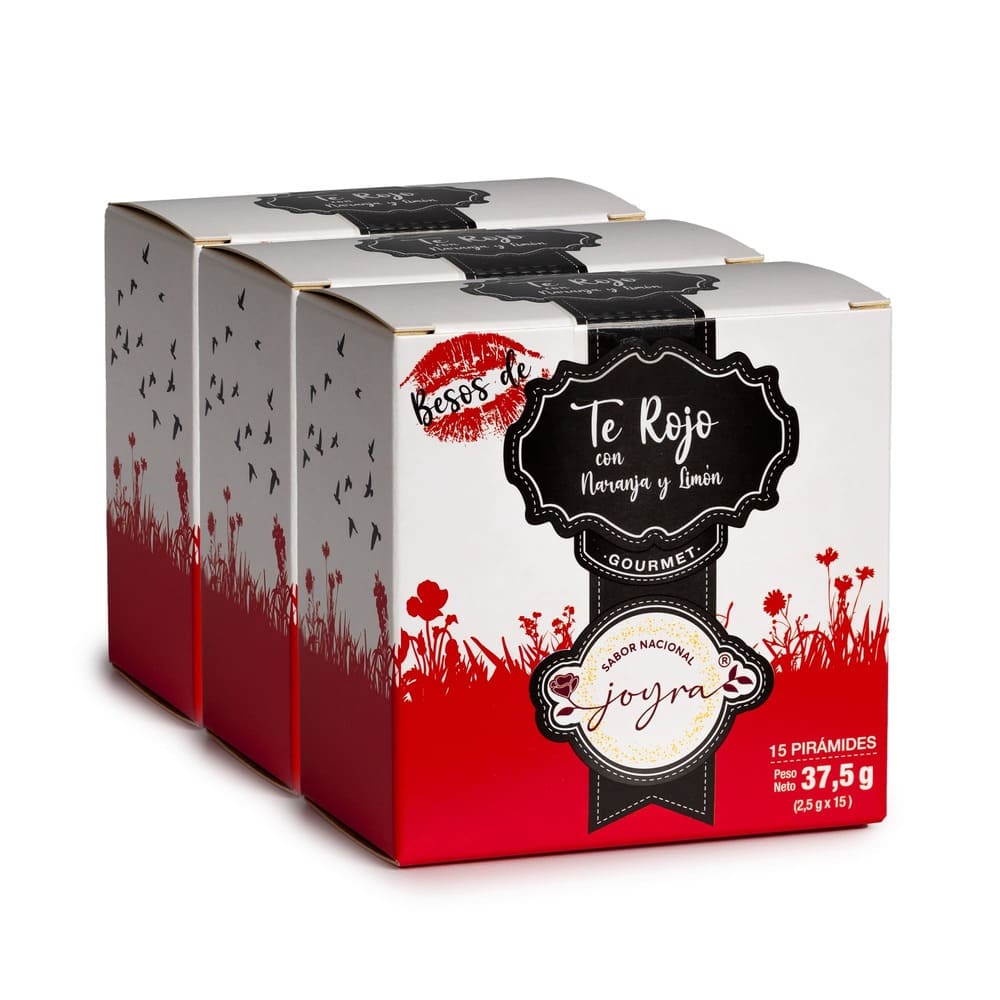 Pack de 3 cajas de Té Rojo Naranja y Limón – 15 bolsitas