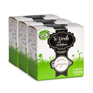 Pack de 3 cajas de Té Verde con Hierbabuena – 15 bolsitas