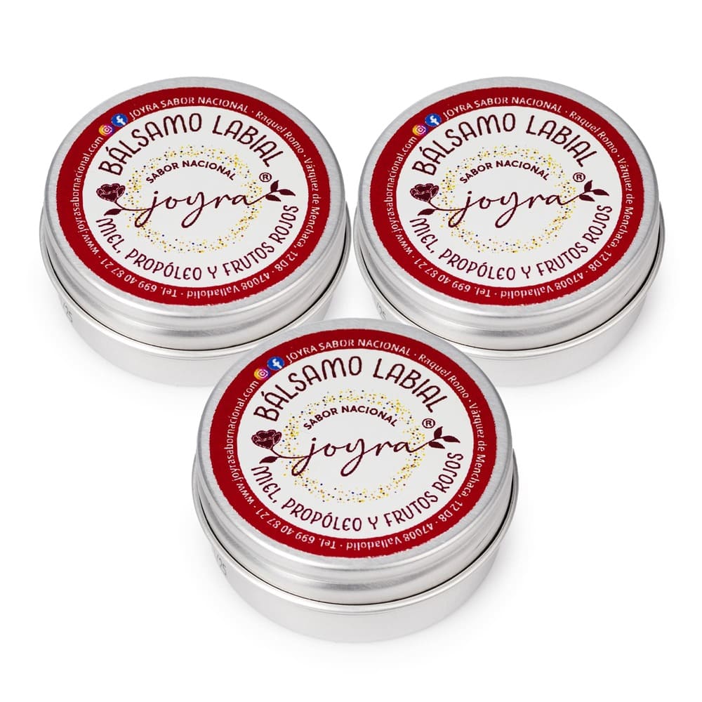 Pack de 3 Bálsamo Labial Miel y Frutos Rojos – 10 gr.