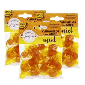 Pack de 3 paquetes de Caramelos con miel – 100 gr.