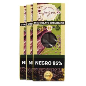 Pack 3 Tabletas Artesanas de Chocolate Negro 95% con Miel – 100 gr.