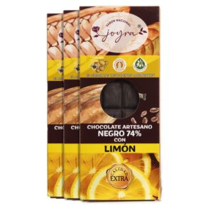 Pack 3 Tabletas Artesanas de Chocolate con Limón y Miel -100 gr.