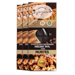 Pack 3 Tabletas Artesanas de Chocolate con Nueces y Miel – 100 gr.