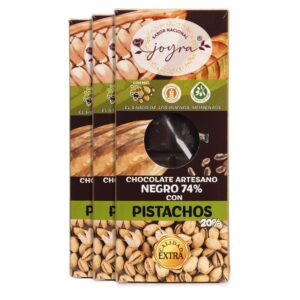 Pack 3 Tabletas Artesanas de Chocolate con Pistachos y Miel – 100 gr.